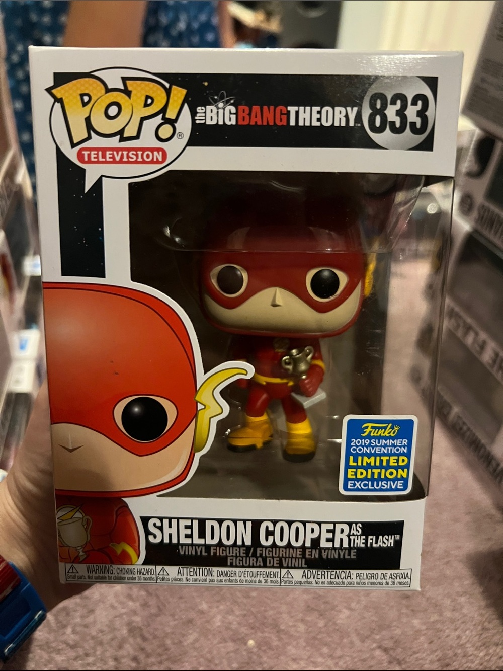 Funko Pop! Sheldon Cooper as The Flash Red & Yellow Vinyl Figure (833)